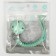 Holder for the nipple - dummy "rings", silicone, green color