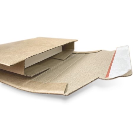 Mail box convert 270 x 185 mm, height 20-60 mm, microgofrot cardboard 1.0-1.8 mm, tear-off tape