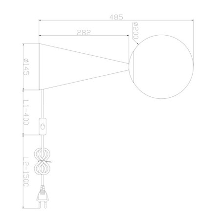 Freya Fr5289TL-01BS Glow, 200x200x485 mm, E14, 1x60W, brass color, brass-2