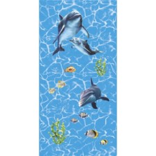 PVC panel, water world (pattern) 2.6x0.25 m