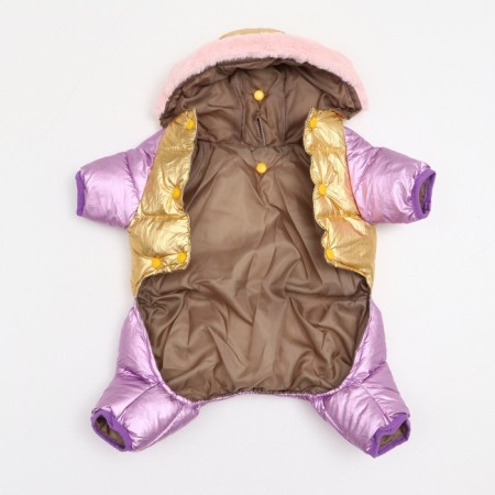 The overalls "glare" with a weight, size 14 (ds 32 cm, og 42 cm, Osh 31 cm), gold-lavender-6