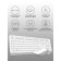 Keyboard + Mouse A4Tech FSTYLER FG1010 CLAV: White/Gray Mouse: White/Gray USB wireless M 10046