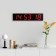 Electronic wall clock "Solomon", timer, stopwatch, 97 x 8 x 23 cm, red numbers