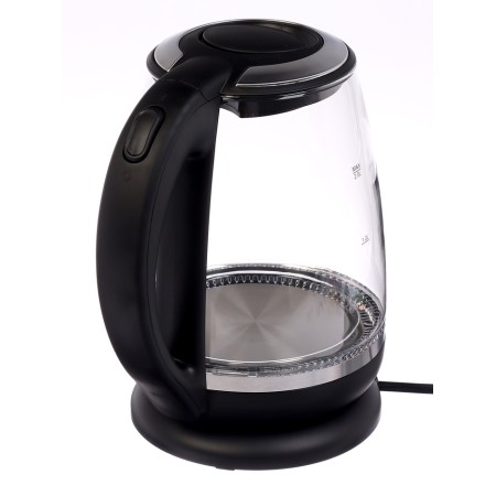 Electric kettle Sakura SA-2719BK, glass, 2 l, 2200 watts, backlight, silver-black-2