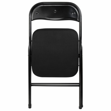 Folding stool Brabix Golf CF-007, black frame, black fabric-4