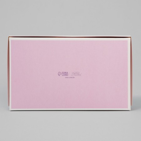 Confectionery packaging, a box with lamination "watercolor flowers", 20 x 12 x4 cm-2