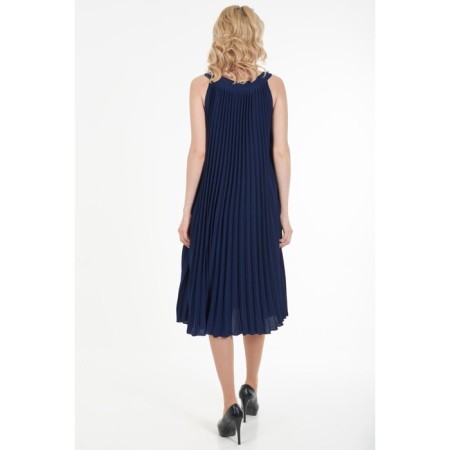 Women's dress, size 48, blue color-8
