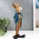 Polystone souvenir "Elk in a blue jacket and red butterfly" 30x12.5x11.5 cm