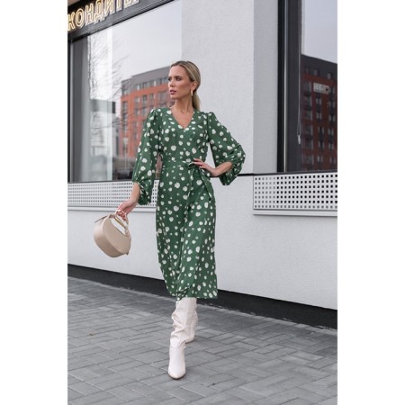 Women's dress, size 42, green color