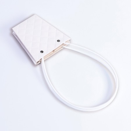 Flower bag embossing white moisture-resistant, 12x12-8x8-12.5 cm-2