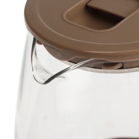 Electric Dobrynya kettle DO-1254B, glass, 1.8 l, 1800 watts, beige-3