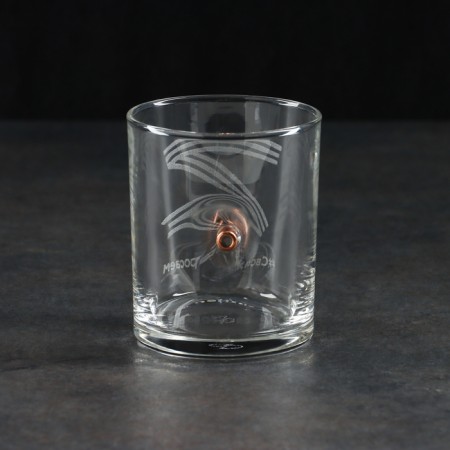 A glass "impenetrable. Z", with a bullet, for whiskey, 250 ml-1