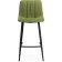Stool Bar Dani Metal/velor, black/green 42x48x92 cm