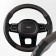 SkyWay braid, leather, size m, black-gray, with inserts, ECO
