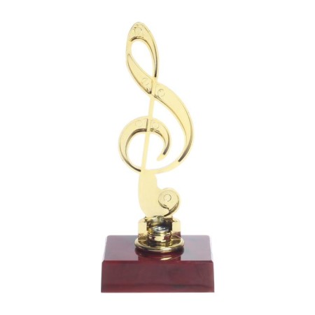 Cup "Violin key", award figure, plastic stand red, 15 x 6 x 6 cm.-3