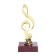 Cup "Violin key", award figure, plastic stand red, 15 x 6 x 6 cm.