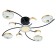 LED lamp 110W 5294lm 3000K-6000K, size 90x90x19 cm