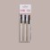 A set of makeup brushes, 3 objects, white/black color