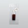 A glass bottle for storage with a pipette, 10 ml, brown/white color