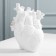 Vase for flowers "Heart", white, 3 x 9 x 20 cm.