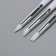 Set for building and design of nails: silicone brush - Dots 2 pcs, silicone brush - Pusher, white color
