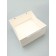 A packet for a cake, with a wide bottom of 40 x 40 x 19.5 cm, white