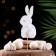 Topper "Bunny", 11x6 cm, white