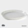 Porcelain dining plate Magistro Urban, D = 22 cm, white color in specking