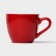 Coffee steam porcelain Magistro Coffee Time, 2 items: a cup 80 ml, a saucer d = 11.5 cm, red color