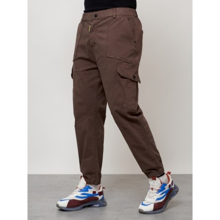 Cargo jeans men, size 44-46, brown color-8