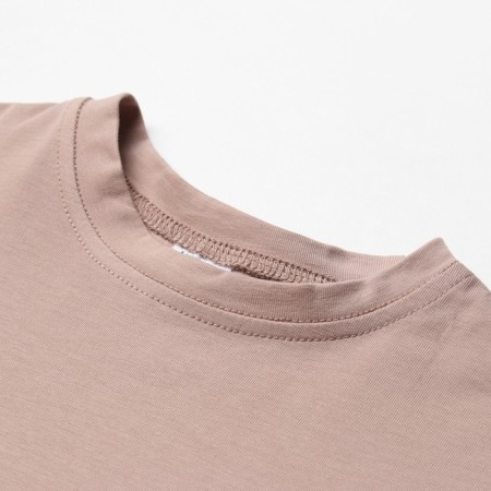 T -shirt Children's Minaku: Basic Line Kids beige color, height 110 cm-8