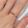 Ring Xuping Iskus, white color in gold, size 17
