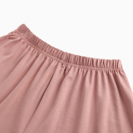 Female set (T-shirt, shorts) minku: Home Collection Dark Beige Color, Size 44-9