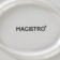 Porcelain dish for submitting Magistro "Blanche. Geranium ", d = 22.4 cm, white color