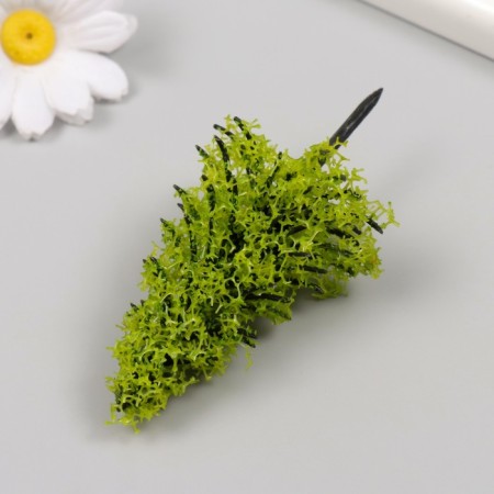 Artificial plant for creativity plastic "spruce" light green 10 cm-2