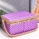 Casket for needlework "White peas on lilac" 13x17.5x24 cm