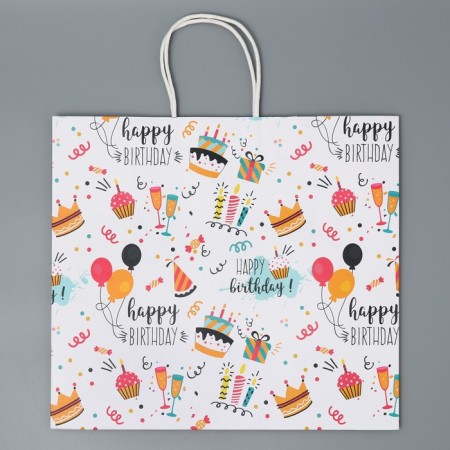 Gift Crafts, Packaging, Happy Birthday, 32 x 28 x 15 cm-5