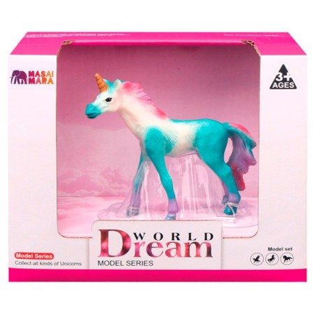 Figure "World of Fantasy: azure foal-unicoride with a colored mane"-3