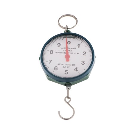 Mechanical bime, up to 10 kg, division price 100 g, green
