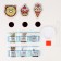 Diamond mosaic on a wooden magnet for children "sweets", a set for creativity