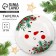 New Year. Ceramic plate "Snowman Zimka", 20 cm