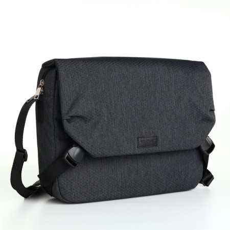 Male bag, Medvedkovo, dark gray color-1