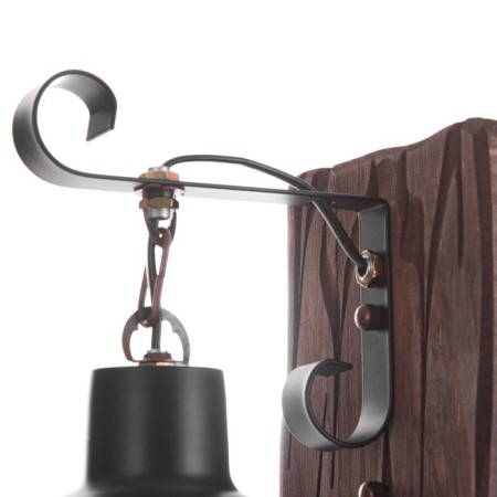 Sconces "castle" E27 40W black 30x23x36 cm-7