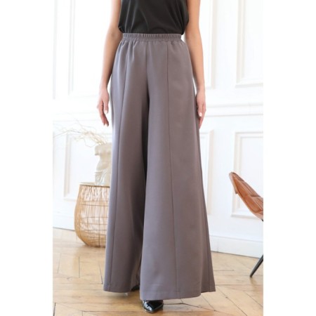 Female trousers, size 48, gray color-7