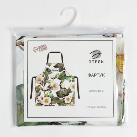 Apron Ethel Samellia 60x70 cm, 100% HL, sarzha 190 g/m2-6