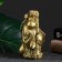 Figure "God Hotya No. 1 with a bag and staff" gold, 16x14x10cm