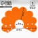 Soft collar for animals Fetire, orange cent, size S