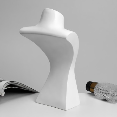 Bust for jewelry 14 × 11 × 23, white color-3