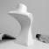 Bust for jewelry 14 × 11 × 23, white color
