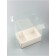 Box with PVC for flowers and desserts 26 x 18 x 30 cm, white